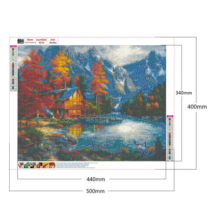 Mountain River - Full Round Drill Diamond Painting 50*40CM