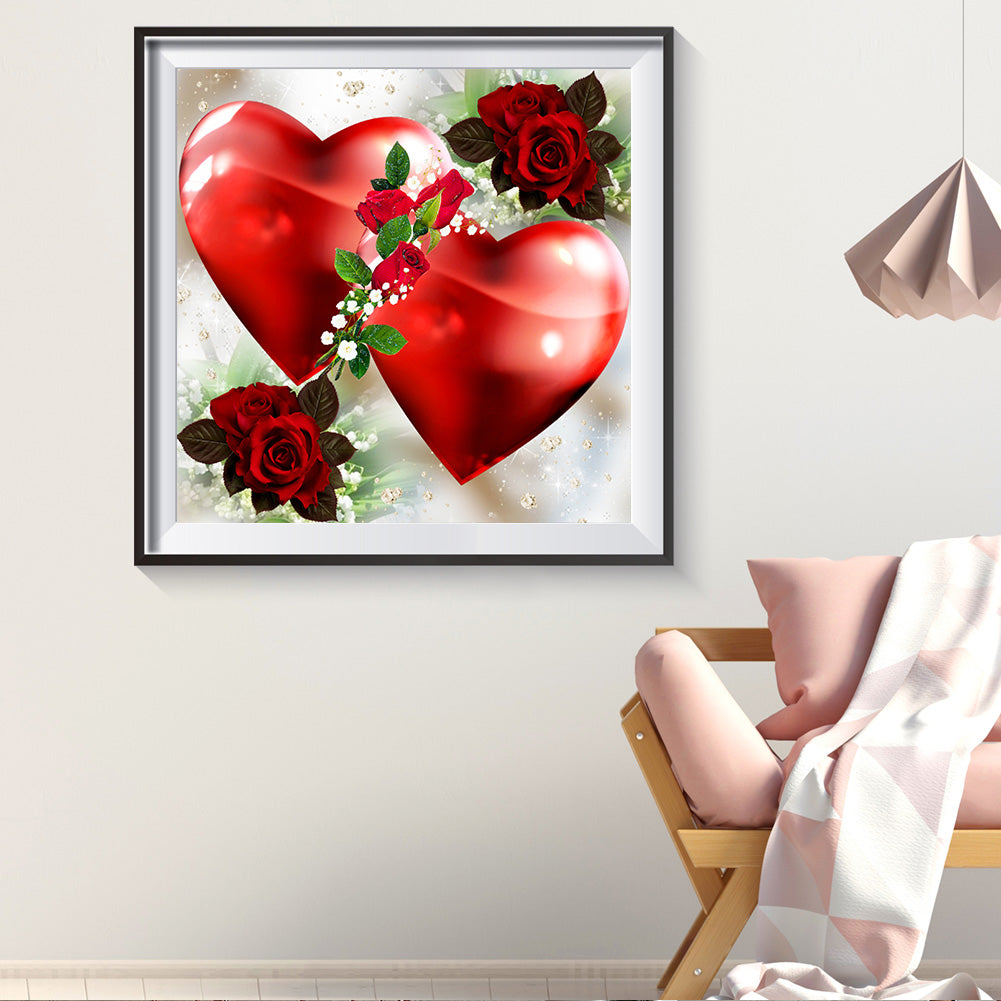 Love Rose - Full Round Drill Diamond Painting 30*30CM