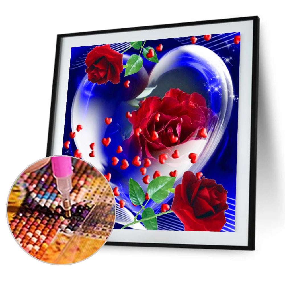 Love Rose - Full Round Drill Diamond Painting 30*30CM