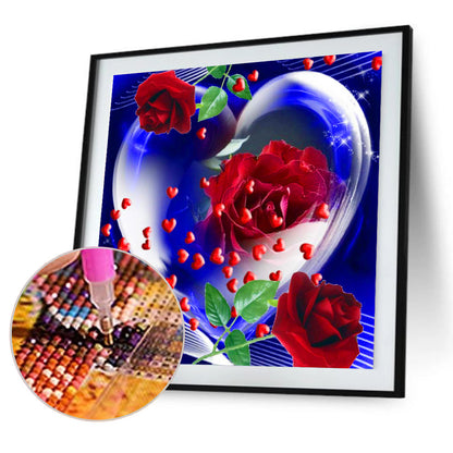 Love Rose - Full Round Drill Diamond Painting 30*30CM