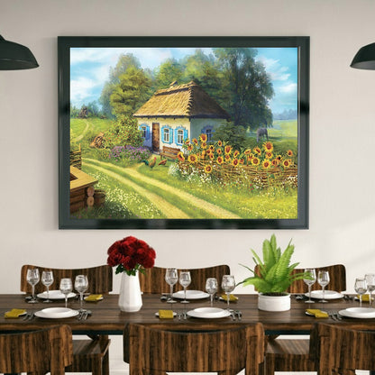 Village House - Full Round Drill Diamond Painting 50*40CM