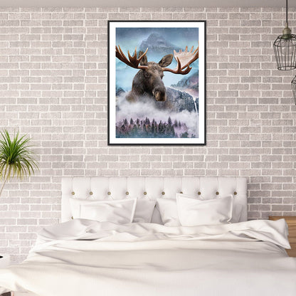 Misty Hippo - Full Round Drill Diamond Painting 30*40CM