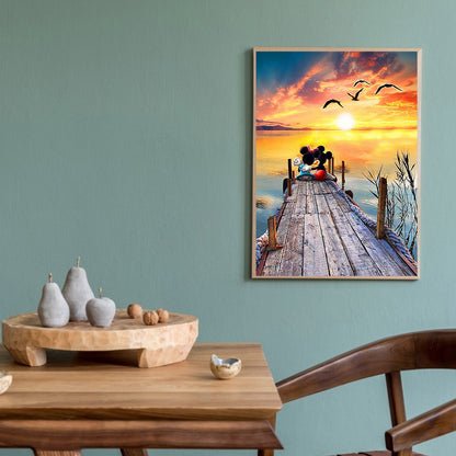 Sunset Mouses - Full Round Drill Diamond Painting 30*40CM