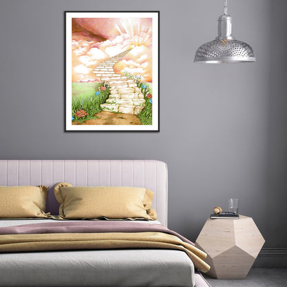 Sky Road - Full Round Drill Diamond Painting 30*40CM