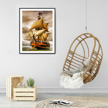 Ship - Full Round Drill Diamond Painting 30*40CM