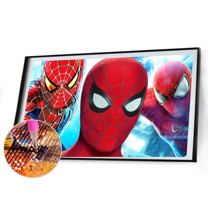 Spider Man - Full Round Drill Diamond Painting 50*30CM