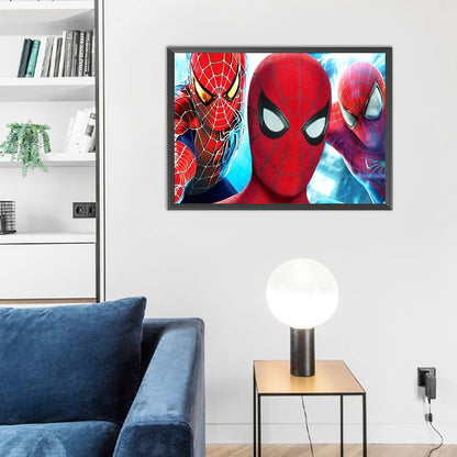 Spider Man - Full Round Drill Diamond Painting 50*30CM