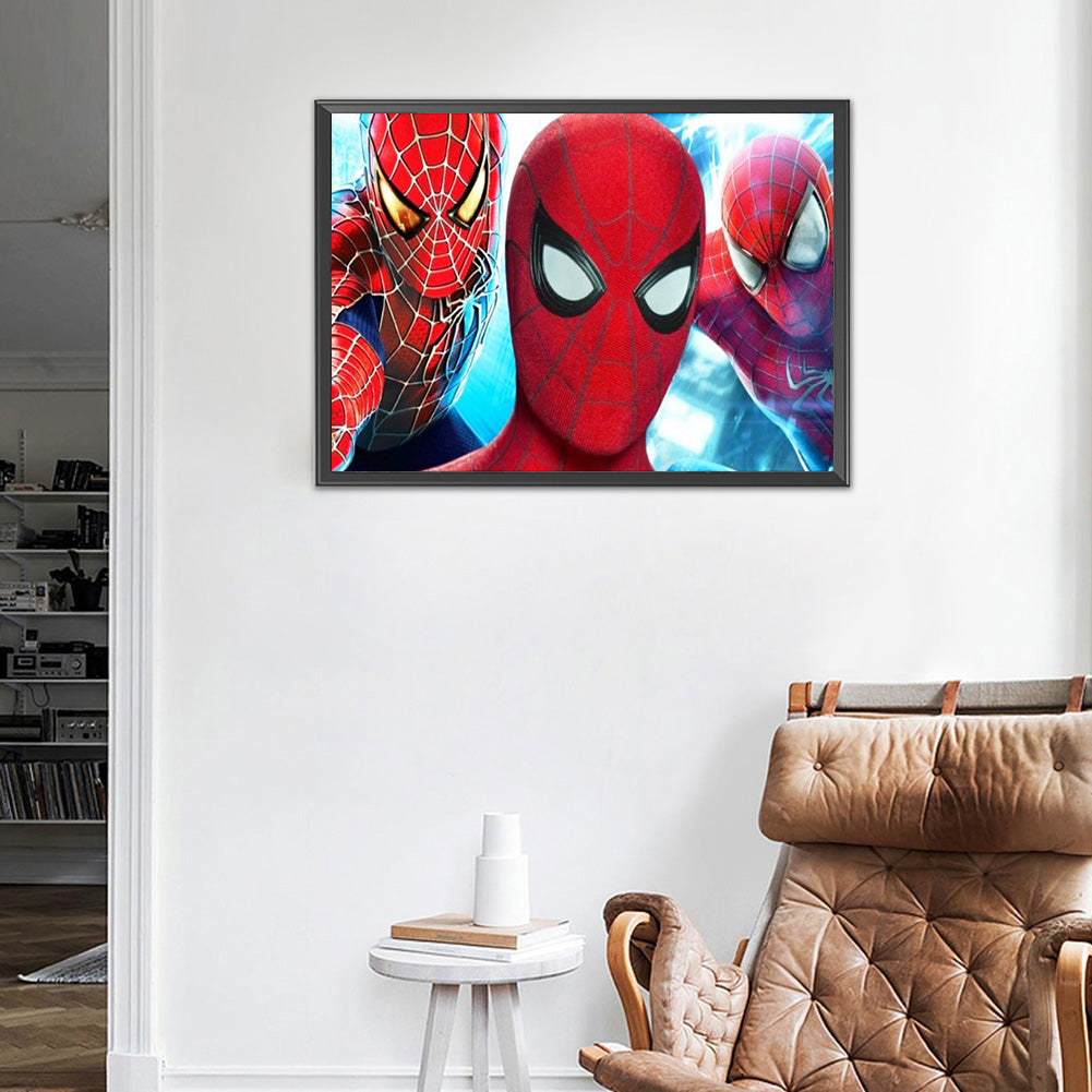 Spider Man - Full Round Drill Diamond Painting 50*30CM