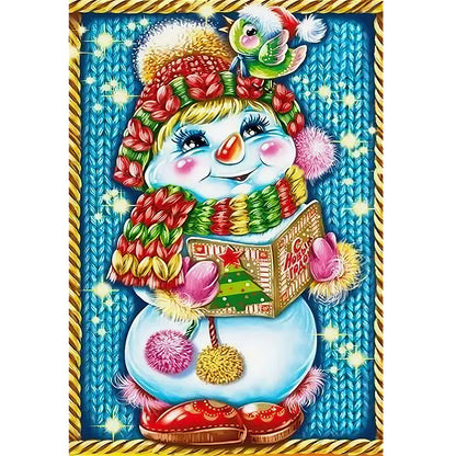 Snowman - Full Round Drill Diamond Painting 30*45CM