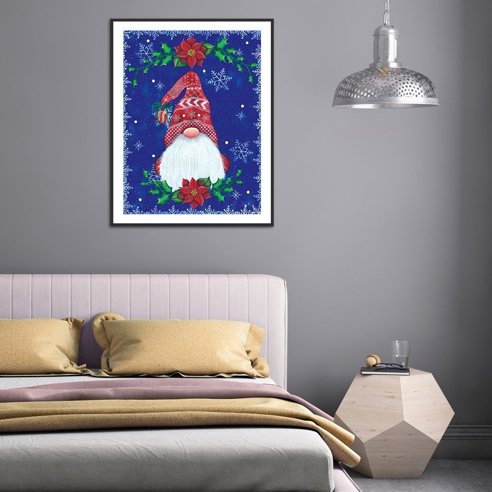 Red Gnome - Full Round Drill Diamond Painting 30*40CM