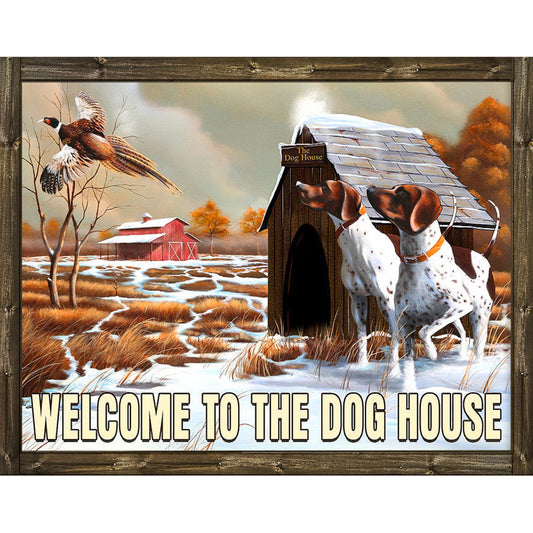 Welcome Kennel - Full Round Drill Diamond Painting 45*35CM