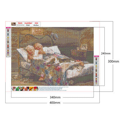 Old Couple - Full Square Drill Diamond Painting 40*30CM