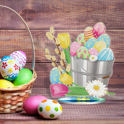 5D Diamond Painting Desktop Ornament DIY Easter Rhinestone Mosaic Crafts