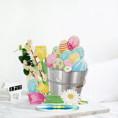 5D Diamond Painting Desktop Ornament DIY Easter Rhinestone Mosaic Crafts