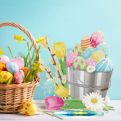 5D Diamond Painting Desktop Ornament DIY Easter Rhinestone Mosaic Crafts