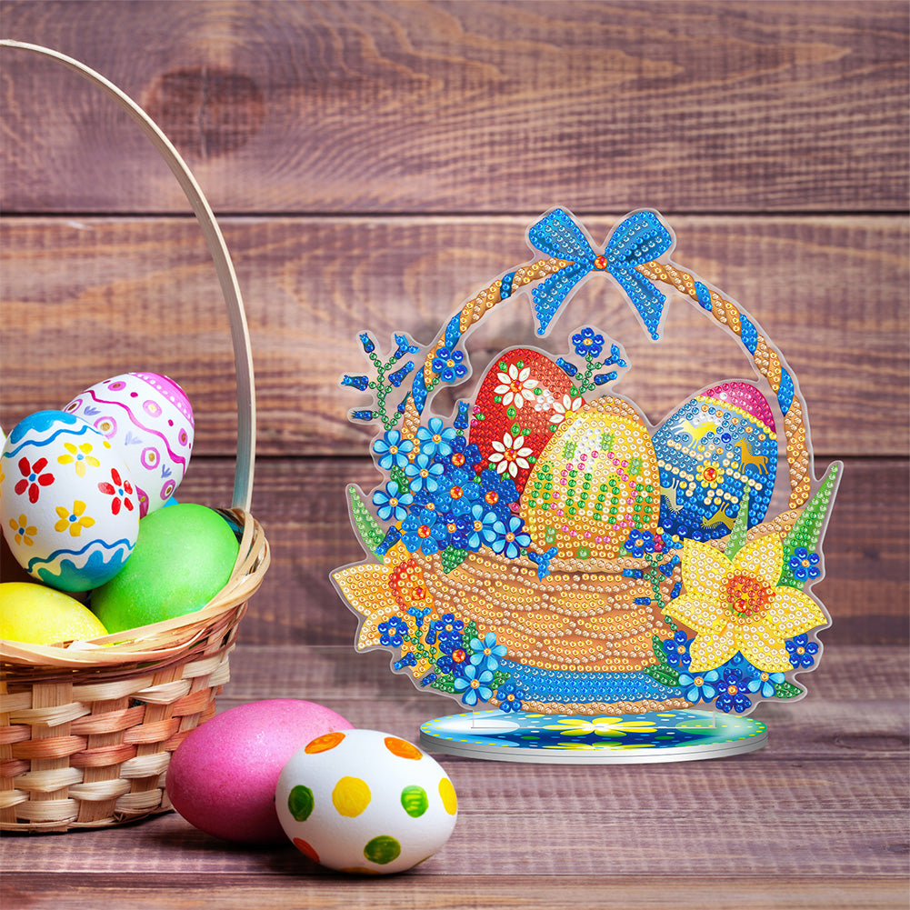 5D Diamond Painting Desktop Ornament DIY Easter Rhinestone Mosaic Crafts