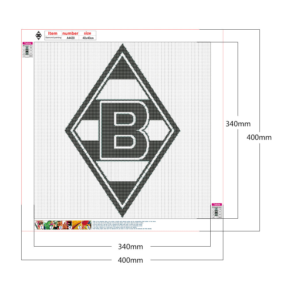 Team Emblem - Full Round Drill Diamond Painting 40*40CM