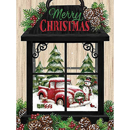 Christmas Car - Full Round Drill Diamond Painting 30*40CM