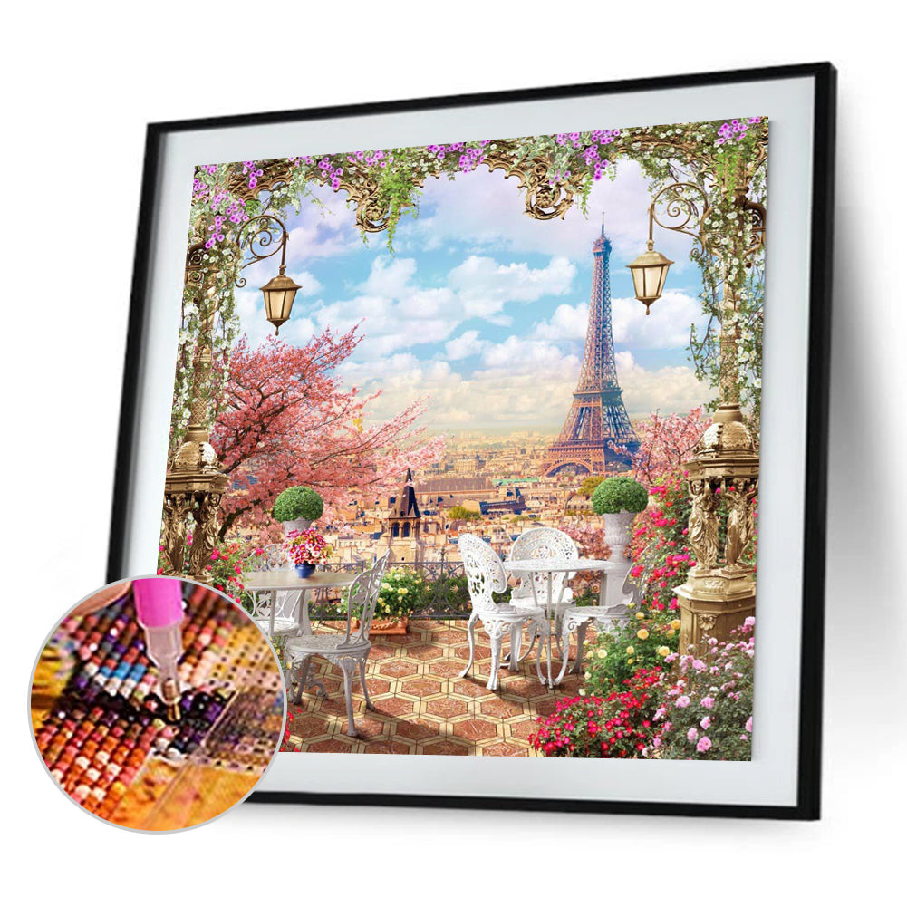 Paris Scenery - Full Round Drill Diamond Painting 50*45CM