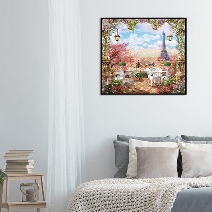 Paris Scenery - Full Round Drill Diamond Painting 50*45CM