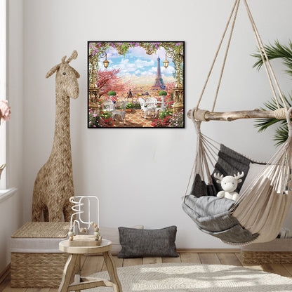 Paris Scenery - Full Round Drill Diamond Painting 50*45CM