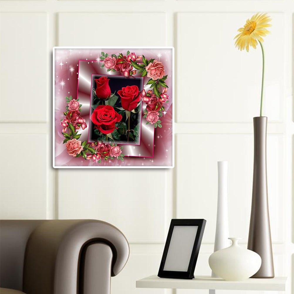 Love Rose - Full Round Drill Diamond Painting 30*30CM