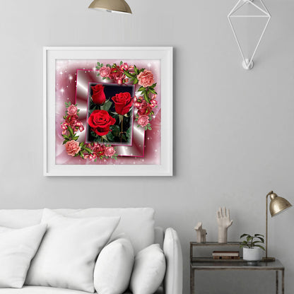 Love Rose - Full Round Drill Diamond Painting 30*30CM