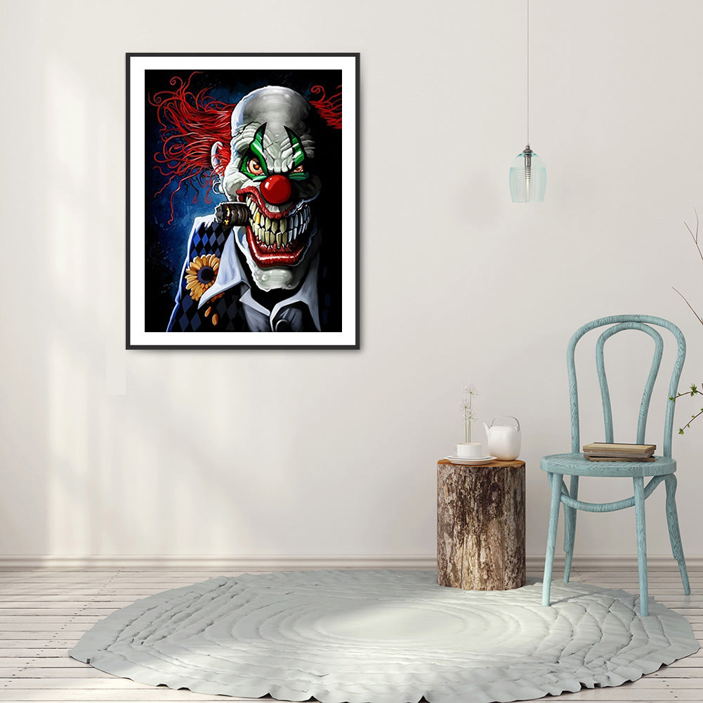 Clown - Full Round Drill Diamond Painting 30*40CM