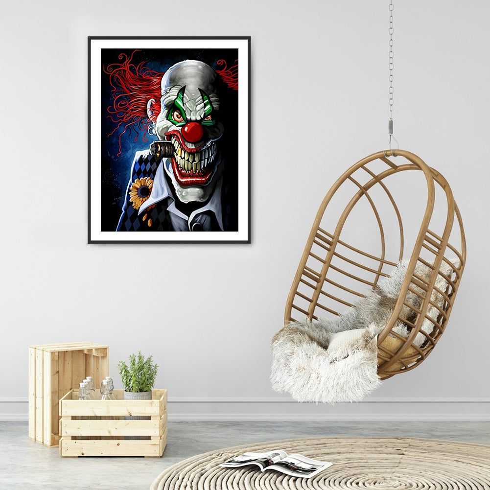 Clown - Full Round Drill Diamond Painting 30*40CM