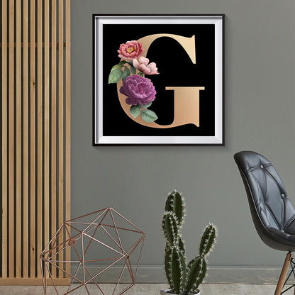 Flower G - Full Round Drill Diamond Painting 30*30CM