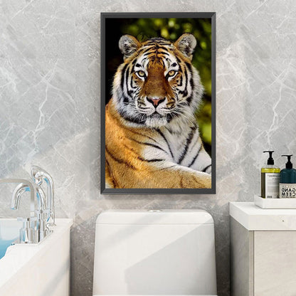 Sitting Tiger - Full Round Drill Diamond Painting 40*60CM