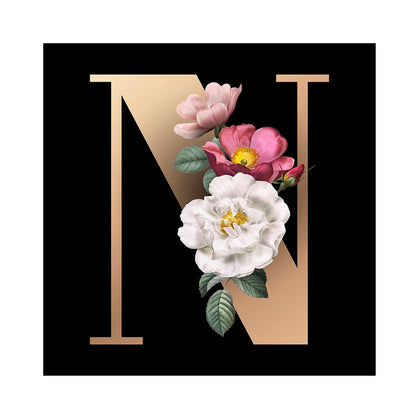 Letter - Full Round Drill Diamond Painting 30*30CM