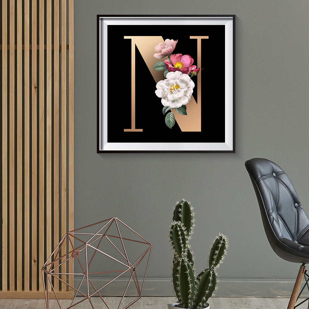 Letter - Full Round Drill Diamond Painting 30*30CM