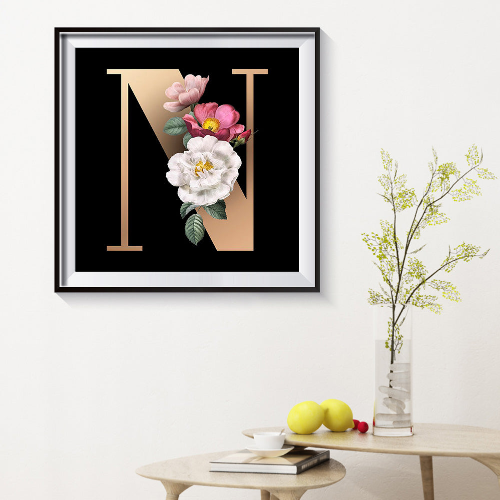 Letter - Full Round Drill Diamond Painting 30*30CM