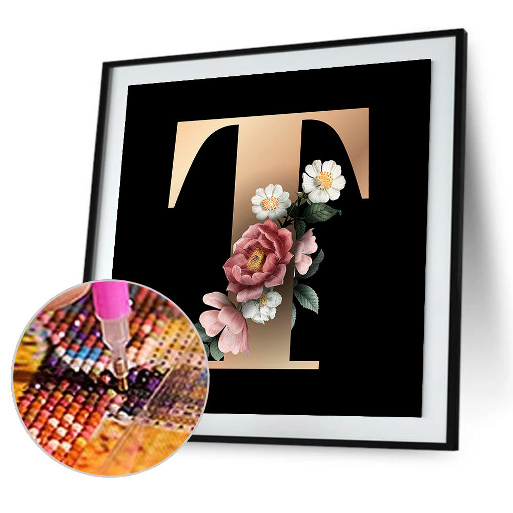 Letter - Full Round Drill Diamond Painting 30*30CM