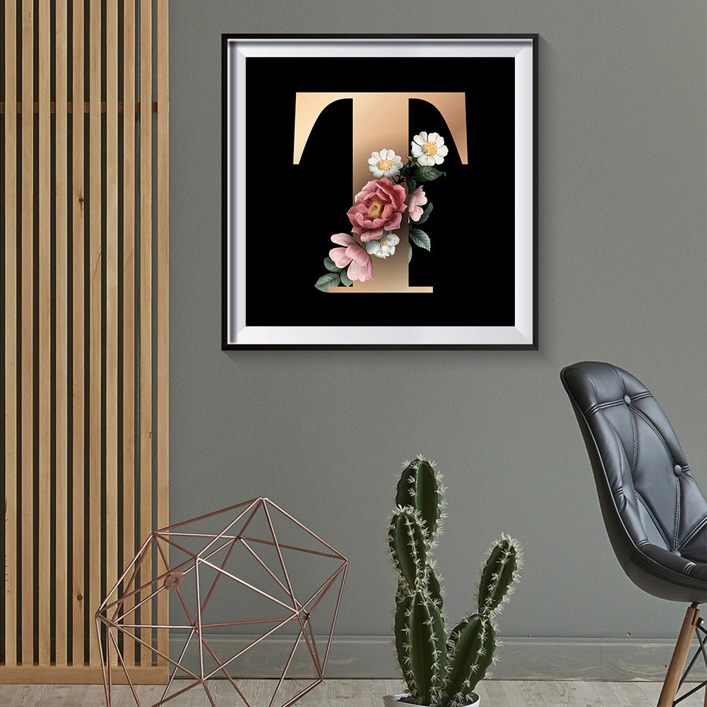 Letter - Full Round Drill Diamond Painting 30*30CM