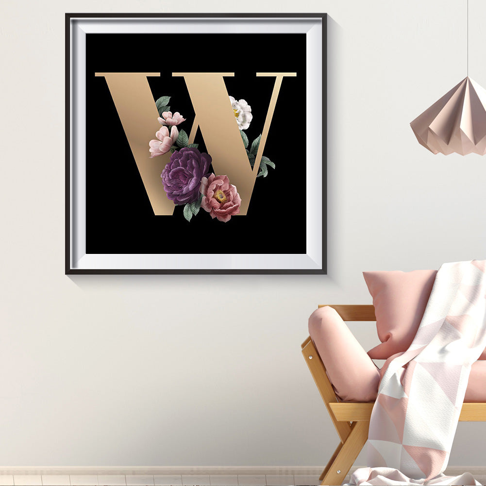 Letter - Full Round Drill Diamond Painting 30*30CM