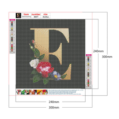 Letter - Full Round Drill Diamond Painting 30*30CM