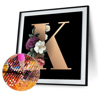 Letter - Full Round Drill Diamond Painting 30*30CM