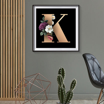 Letter - Full Round Drill Diamond Painting 30*30CM