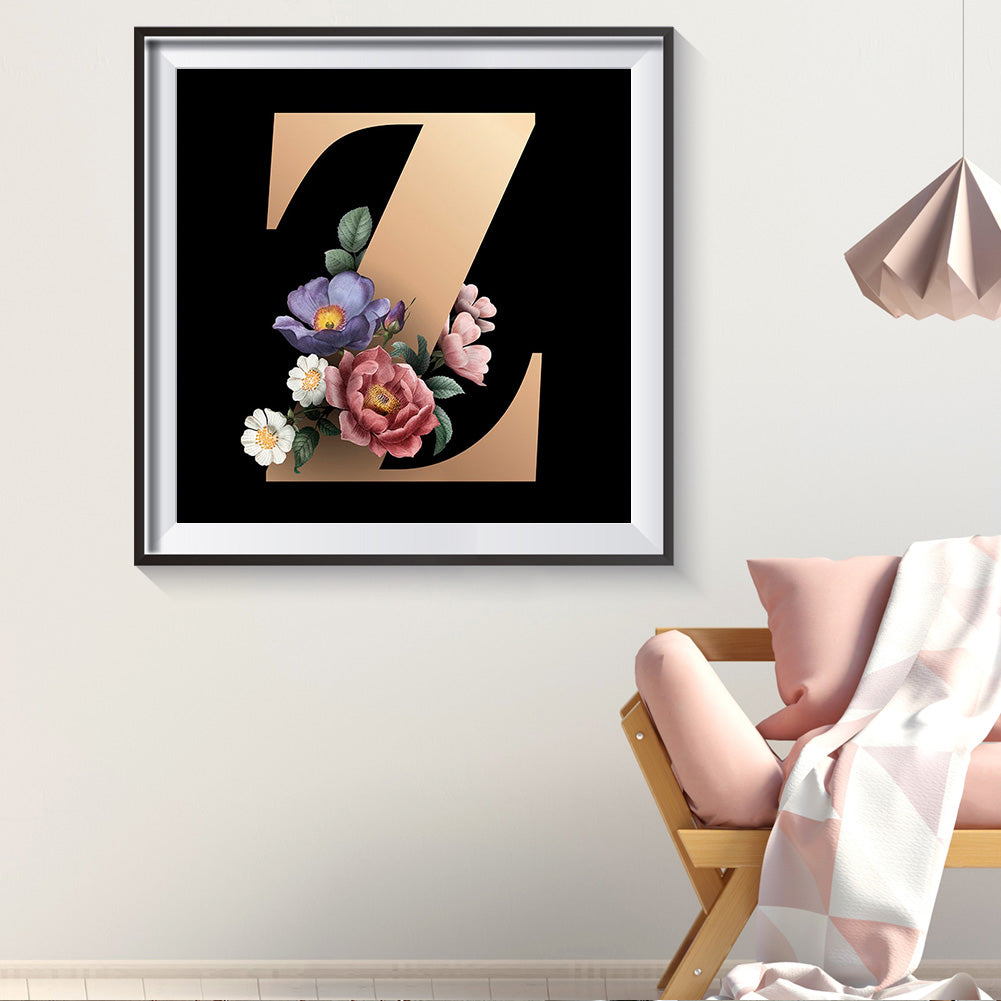 Letter - Full Round Drill Diamond Painting 30*30CM