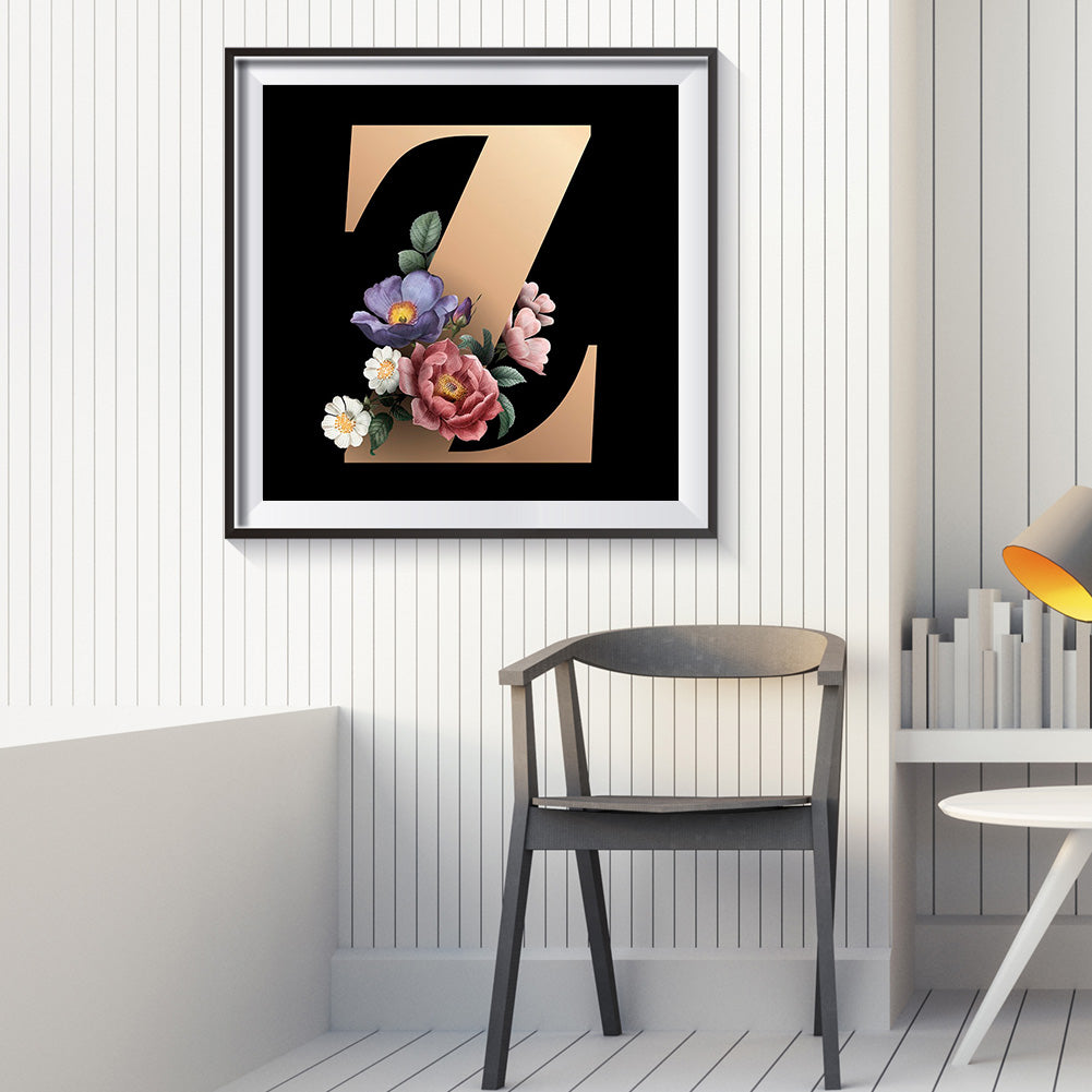 Letter - Full Round Drill Diamond Painting 30*30CM