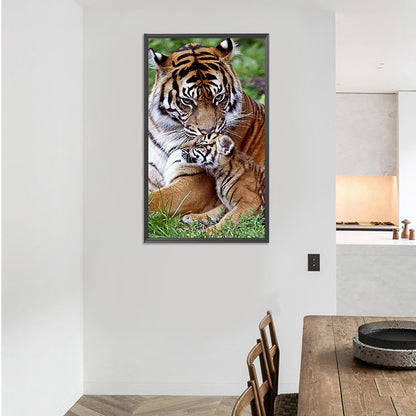 Tiger - Full Round Drill Diamond Painting 40*70CM