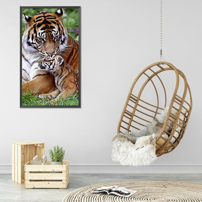 Tiger - Full Round Drill Diamond Painting 40*70CM