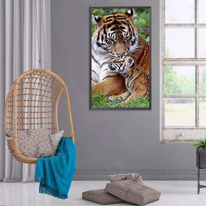 Tiger - Full Round Drill Diamond Painting 40*70CM