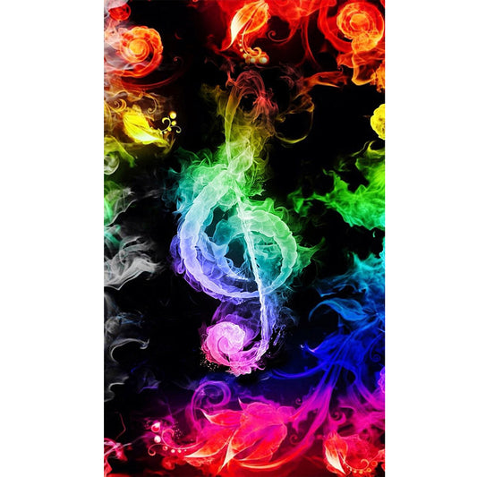 Abstract Note - Full Round Drill Diamond Painting 40*70CM