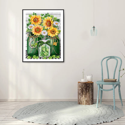 Sunflower - Full Round Drill Diamond Painting 30*40CM