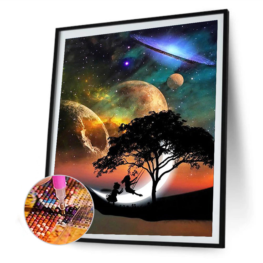 Planet People - Full Square Drill Diamond Painting 50*60CM