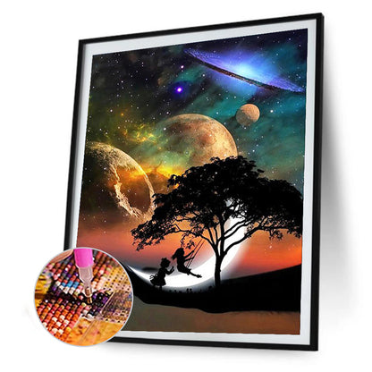 Planet People - Full Square Drill Diamond Painting 50*60CM