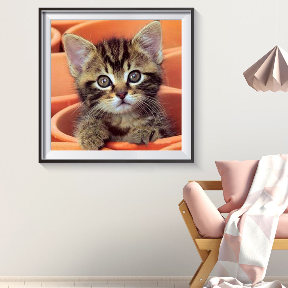 Lovely Cat - Full Square Drill Diamond Painting 30*30CM